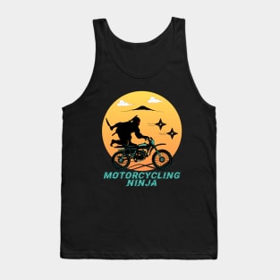 Motorcycling Ninja Warrior - Funny Ninja Tank Top